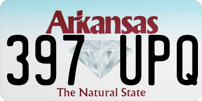 AR license plate 397UPQ