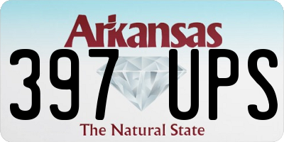 AR license plate 397UPS