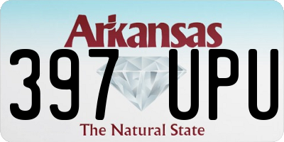 AR license plate 397UPU