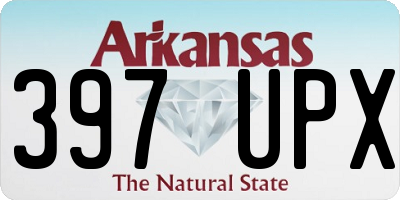 AR license plate 397UPX