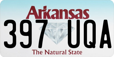 AR license plate 397UQA