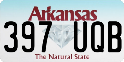 AR license plate 397UQB