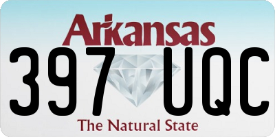 AR license plate 397UQC
