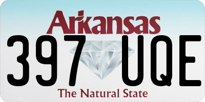 AR license plate 397UQE