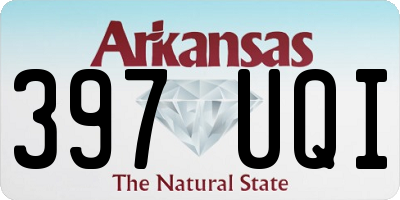 AR license plate 397UQI