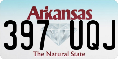 AR license plate 397UQJ