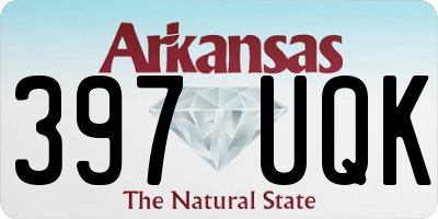 AR license plate 397UQK