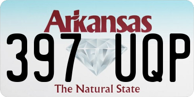 AR license plate 397UQP
