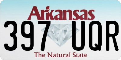 AR license plate 397UQR