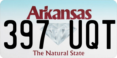 AR license plate 397UQT