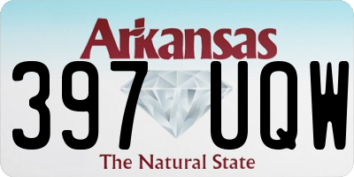 AR license plate 397UQW