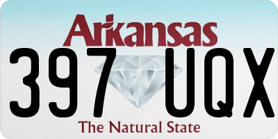 AR license plate 397UQX