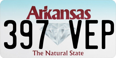AR license plate 397VEP