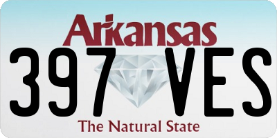 AR license plate 397VES