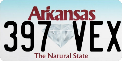 AR license plate 397VEX