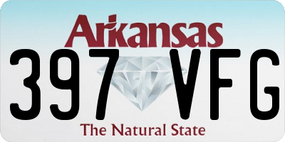AR license plate 397VFG