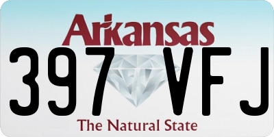 AR license plate 397VFJ