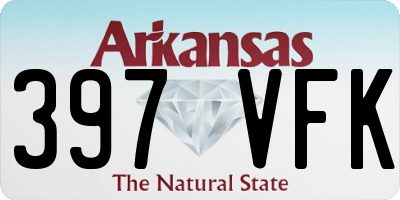 AR license plate 397VFK