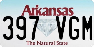AR license plate 397VGM