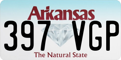 AR license plate 397VGP