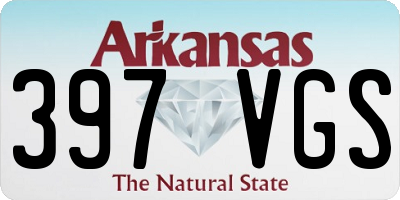 AR license plate 397VGS