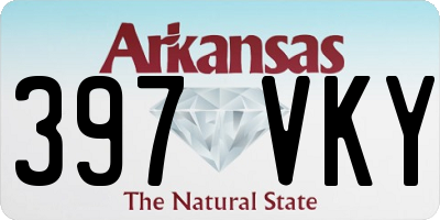 AR license plate 397VKY