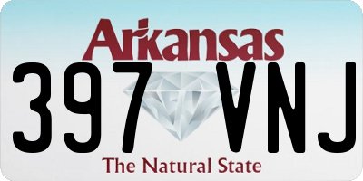 AR license plate 397VNJ