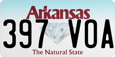 AR license plate 397VOA