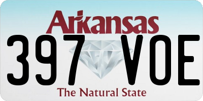 AR license plate 397VOE