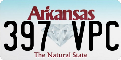 AR license plate 397VPC