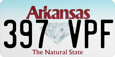 AR license plate 397VPF