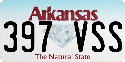 AR license plate 397VSS