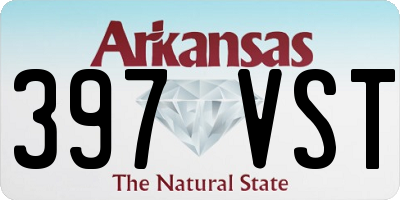 AR license plate 397VST