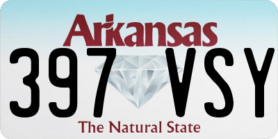 AR license plate 397VSY