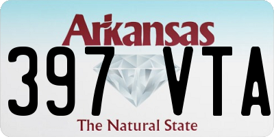 AR license plate 397VTA