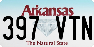 AR license plate 397VTN