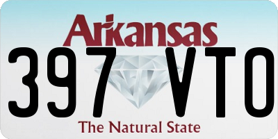 AR license plate 397VTO