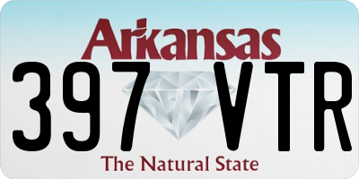 AR license plate 397VTR