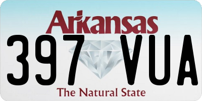 AR license plate 397VUA
