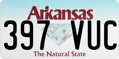 AR license plate 397VUC