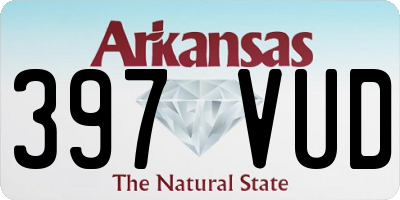 AR license plate 397VUD