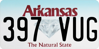 AR license plate 397VUG