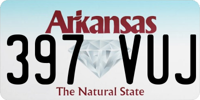 AR license plate 397VUJ