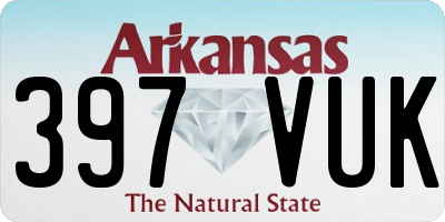 AR license plate 397VUK