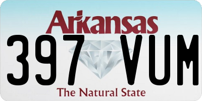 AR license plate 397VUM