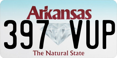 AR license plate 397VUP