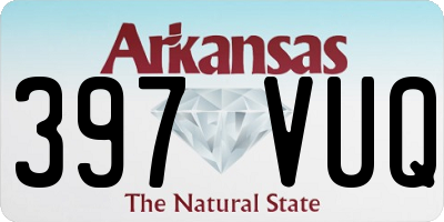 AR license plate 397VUQ