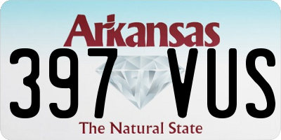 AR license plate 397VUS