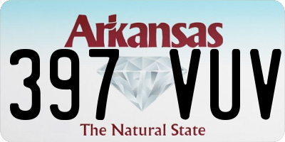 AR license plate 397VUV