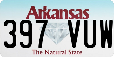 AR license plate 397VUW